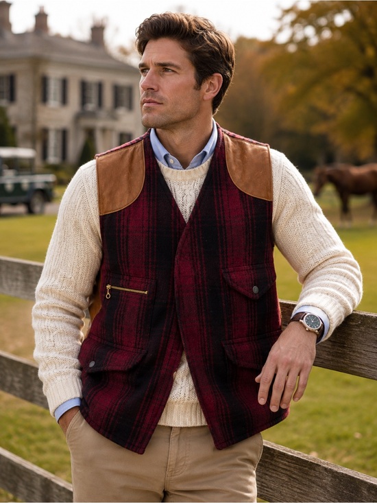 Polo Ralph Lauren Other - Vintage Polo Ralph Lauren Sportsman Vest Wool Plaid | LARGE NWT